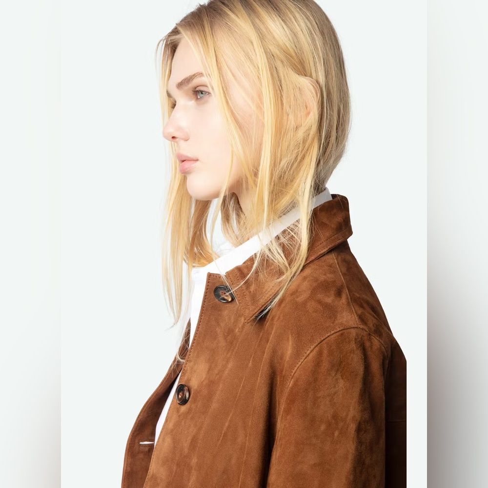 Zadig & Voltaire Brown Suede Jacket - Picture 4 of 8